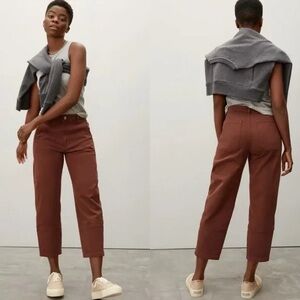 Everlane Utility Barrel Pant in Rosewood